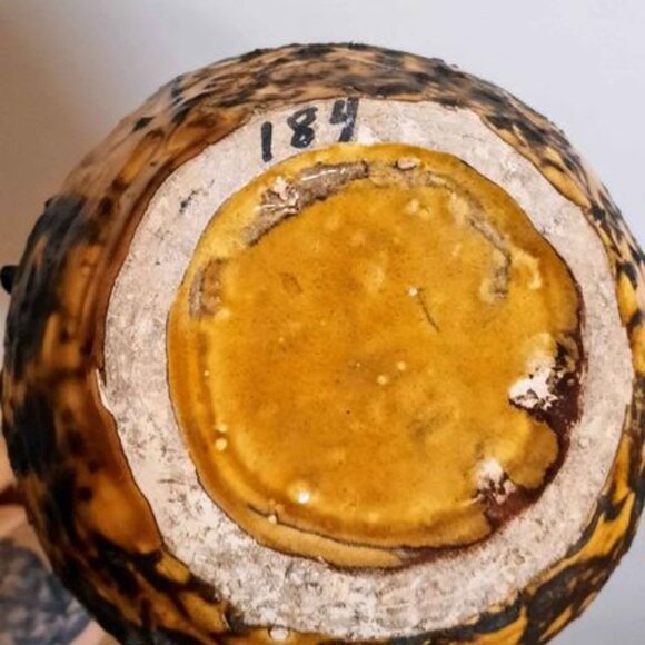 Giant Brutalist Vintage Fat Lava Vase West Germany - Picture 3 of 4